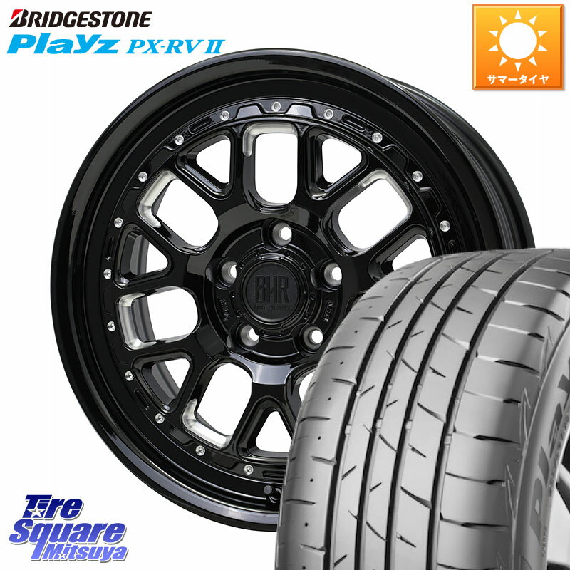 HotStuff BARKLEY HARDROCK HURON ホイール 17インチ 17 X 7.0J +38 5穴 114.3 ブリヂストン プレイズ Playz PX-RV2 サマータイヤ 225/60R17 30系アルファード 30系ヴェルファイア デリカD:5