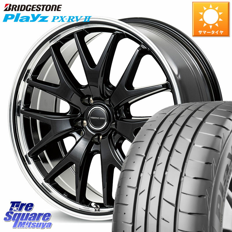 MANARAY MID VERTEC ONE EXE7 ホイール 17インチ 17 X 7.0J +50 5穴 100 ブリヂストン プレイズ Playz PX-RV2 サマータイヤ 215/55R17