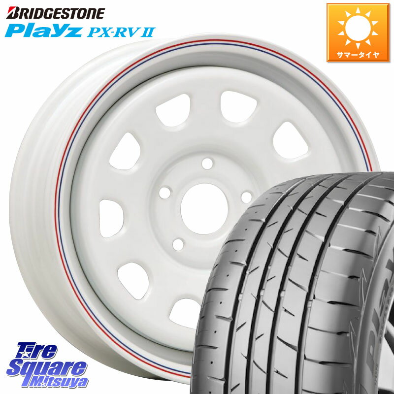 MLJ デイトナ SS DAYTONA ホイール 15インチ カングー 15 X 6.0J(RENAUT KANGOO KW) +30 5穴 108 ブリヂストン プレイズ Playz PX-RV2 サマータイヤ 205/65R15 ルノー カングービボップ KW系