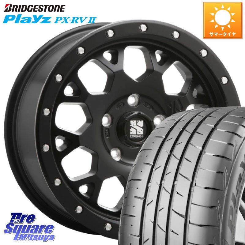 MLJ XJ04 XTREME-J エクストリームJ ホイール 17インチ 17 X 7.0J +42 5穴 114.3 ブリヂストン プレイズ Playz PX-RV2 サマータイヤ 215/45R17 リーフ