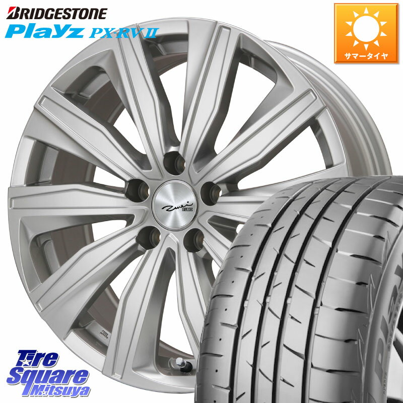 KYOHO EURO ZWEI R14座面 ツヴァイ FK-10 シルバー 18 X 8.0J(MB W177) +40 5穴 112 ブリヂストン プレイズ Playz PX-RV2 サマータイヤ 225/45R18 メルセデスベンツ Aクラス