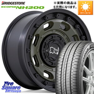 BLACK RHINO ATLAS アトラス OB ホイール 17インチ 17 X 8.0J +38 5穴 114.3 ブリヂストン ECOPIA NH200 エコピア サマータイヤ 225/50R17 RX-8