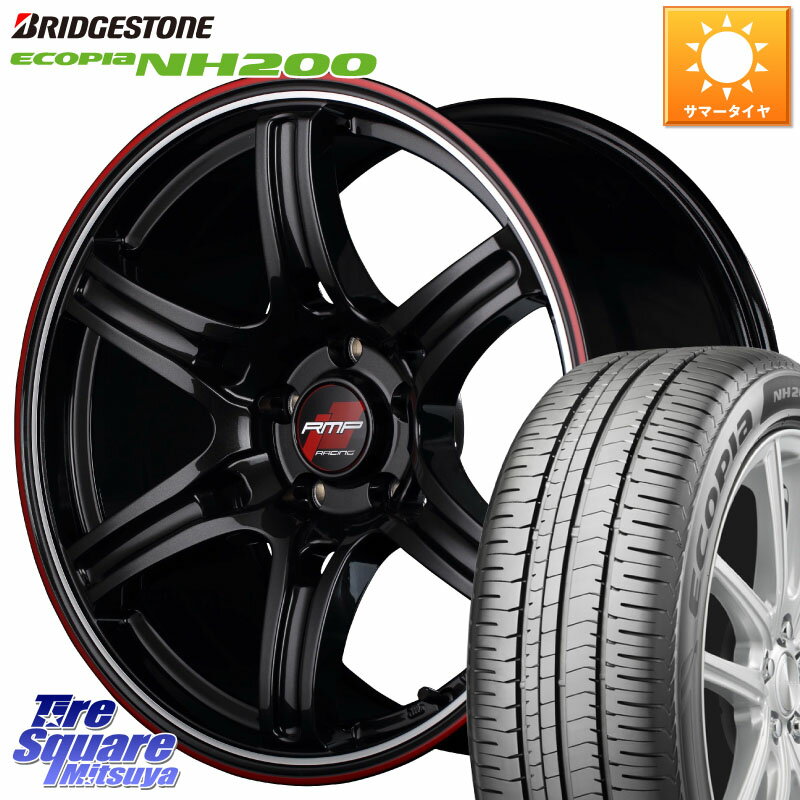 MANARAY MID RMP RACING R60 18インチ 18 X 7.5J +50 5穴 100 ブリヂストン ECOPIA NH200 エコピア サマータイヤ 215/45R18