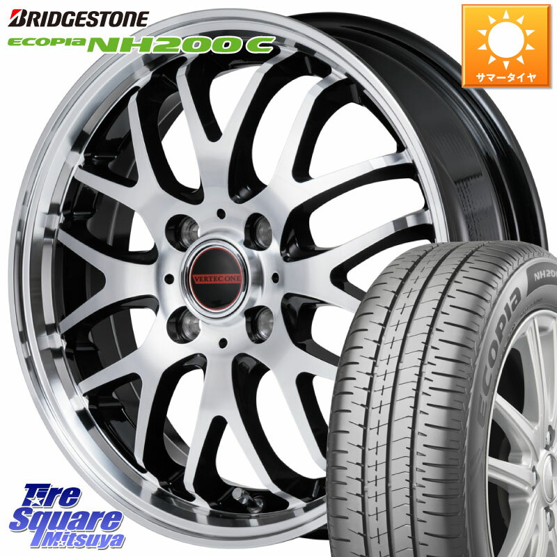 MANARAY MID VERTEC ONE EXE10 Vselection ホイール 15インチ 15 X 4.5J +45 4穴 100 ブリヂストン ECOPIA NH200C エコピア サマータイヤ 165/65R15 ソリオ タフト デリカミニ