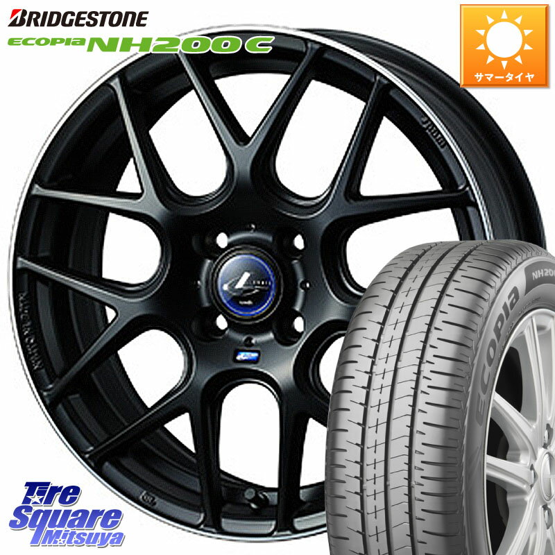 WEDS レオニス Navia ナヴィア06 ウェッズ 37601 ホイール 15インチ 15 X 4.5J +45 4穴 100 ブリヂストン ECOPIA NH200C エコピア サマータイヤ 165/55R15 サクラ N-BOX デリカミニ