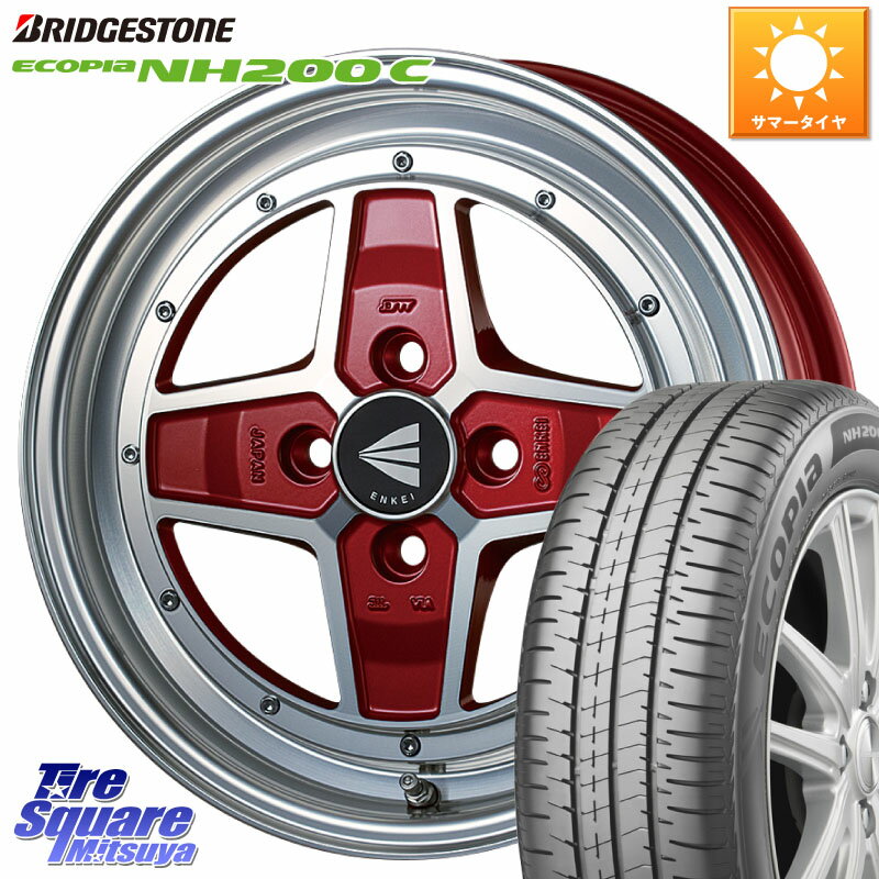 ENKEI エンケイ NEO CLASSIC APACHE2 15インチ 15 X 5.0J +45 4穴 100 ブリヂストン ECOPIA NH200C エコピア サマータイヤ 165/65R15 タフト デリカミニ