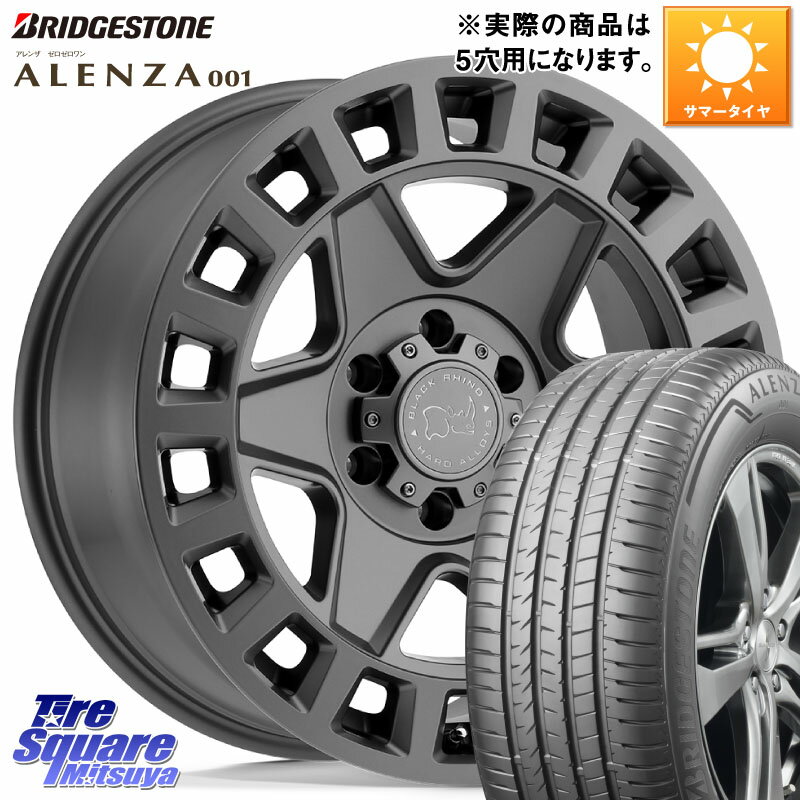 BLACK RHINO YORK ブラックライノ ヨーク GM 17インチ 17 X 8.0J +35 5穴 114.3 ブリヂストン アレンザ 001 ALENZA 001 サマータイヤ 225/60R17 アルファード デリカ D5 D:5