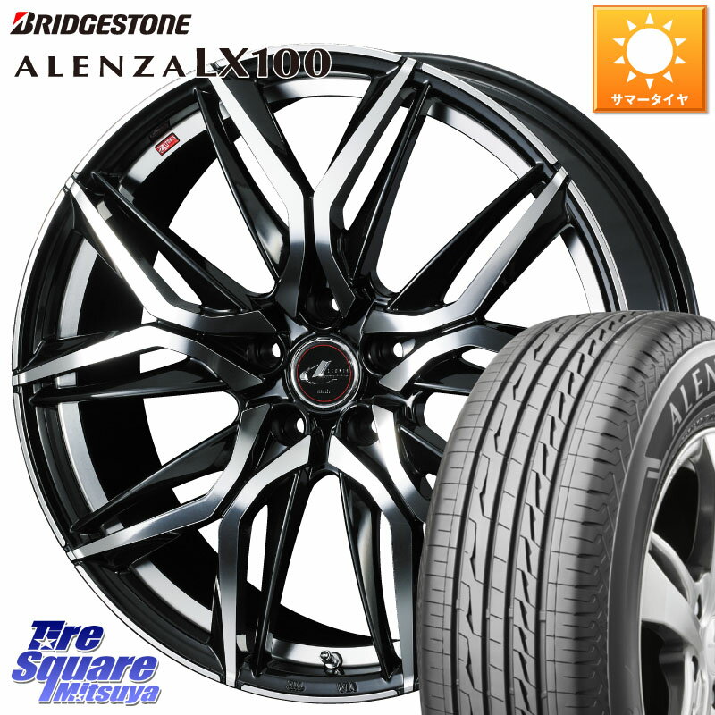 WEDS 40822 レオニス LEONIS LM 18インチ 18 X 7.0J +47 5穴 114.3 ブリヂストン ALENZA アレンザ LX100 サマータイヤ 235/65R18 ムラーノ