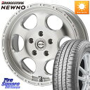 MEIWA Blood Stock One Piece ホイール 16インチ 16 X 7.0J +45 5穴 100 ブリヂストン NEWNO ニューノ サマータイヤ 205/60R16