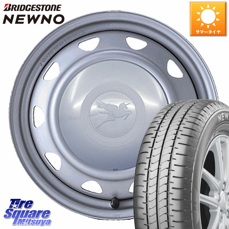 WEDS キャロウィン PB-401F スチールホイール 13インチ 13 X 4.0J +40 4穴 100 ブリヂストン NEWNO ニューノ 在庫● サマータイヤ 155/65R13 ゼスト