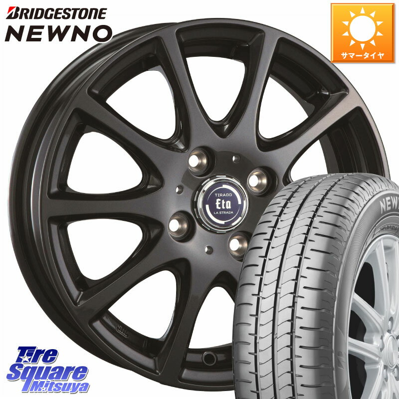 阿部商会 ティラード イータ 13 X 5.0J +35 4穴 100 ブリヂストン NEWNO ニューノ サマータイヤ 155/80R13