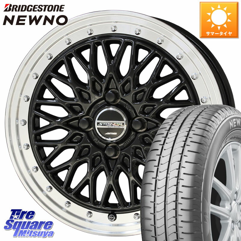 KYOHO シュタイナー FTX BK 16インチ 16 X 6.0J +40 4穴 100 ブリヂストン NEWNO ニューノ サマータイヤ 195/45R16 ノート サクシード ルーミー