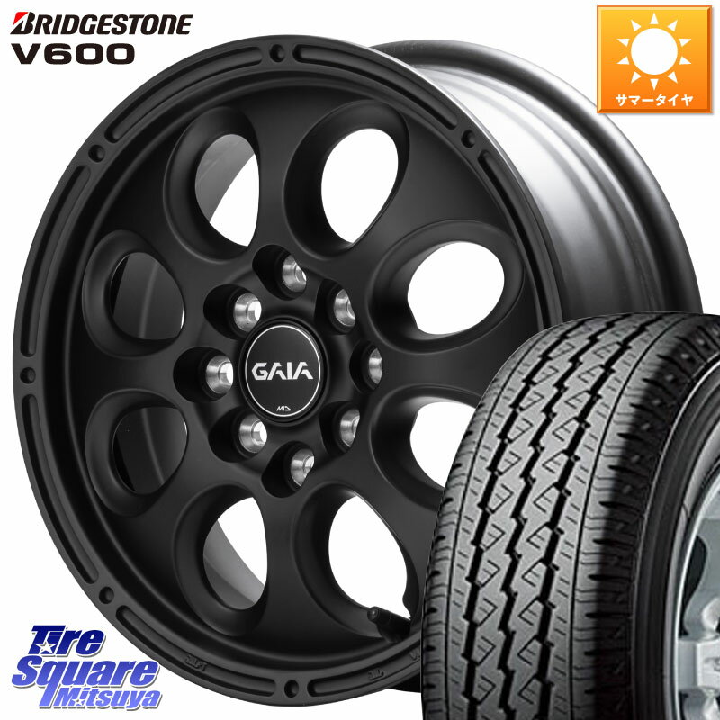 MANARAY MID GAIA X ガイアクロス NV200/デリカD:3対応 ホイール 14インチ 14 X 5.0J(JWL-T) +42 4穴 114.3 ブリヂストン V600 サマータイヤ 165/*R14 8PR