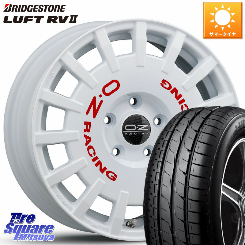 OZ Rally Racing ラリーレーシング 専用KIT付属 16インチ 16 X 7.0J +45 5穴 114.3 ブリヂストン LUFT RV2 ルフト サマータイヤ 205/60R16 MAZDA3 ステップワゴン VOXY