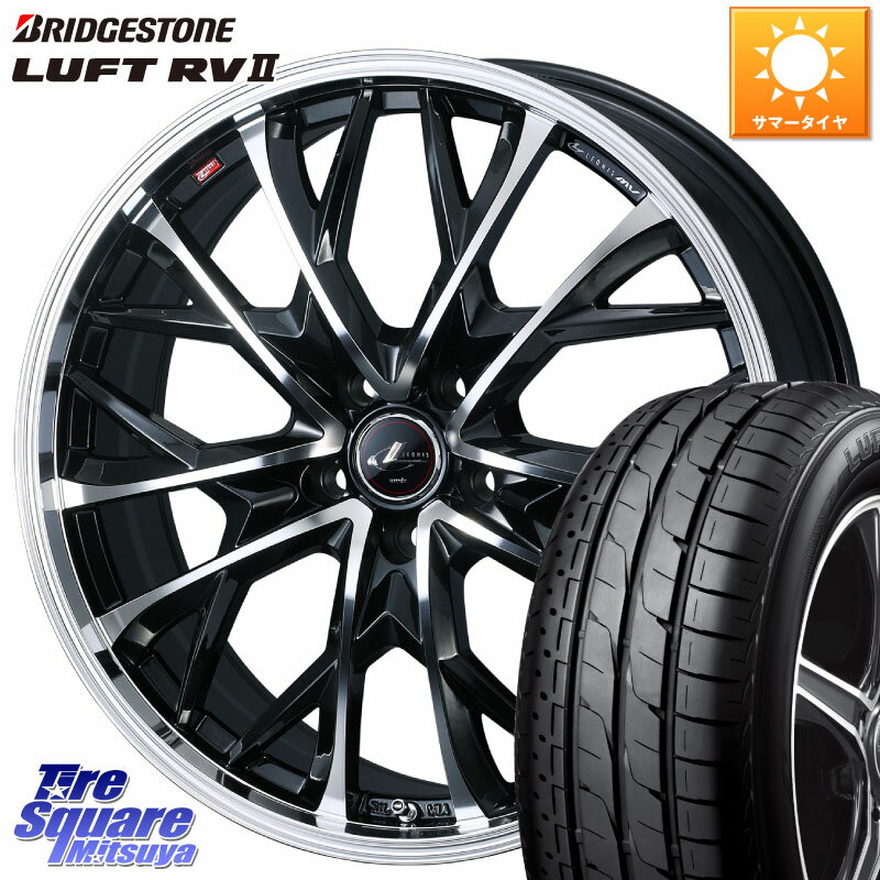 WEDS LEONIS MV レオニス MV ホイール 16インチ 16 X 6.5J +40 5穴 114.3 ブリヂストン LUFT RV2 ルフト サマータイヤ 215/60R16 カムリ