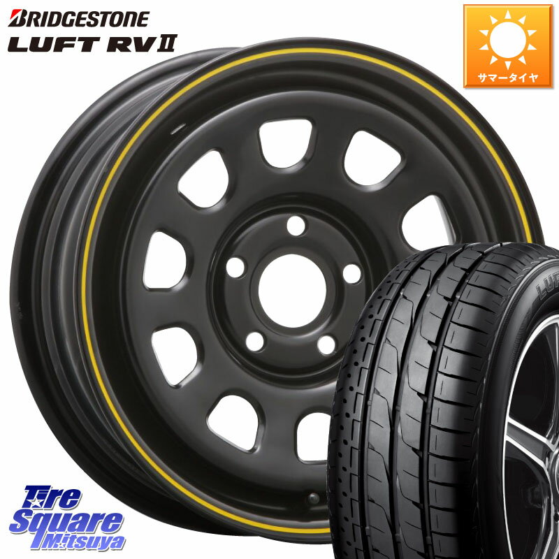 MLJ デイトナ SS DAYTONA YE ホイール 15インチ カングー 15 X 6.0J(RENAUT KANGOO KW) +30 5穴 108 ブリヂストン LUFT RV2 ルフト サマータイヤ 205/65R15 ルノー カングービボップ KW系