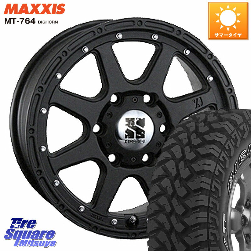 MLJ XTREME-J エクストリームJ ホイール 17インチ 17 X 7.5J(US) +25 6穴 139.7 MAXXIS MT-764 BIGHORN アウトラインホワイトレター 265/65R17