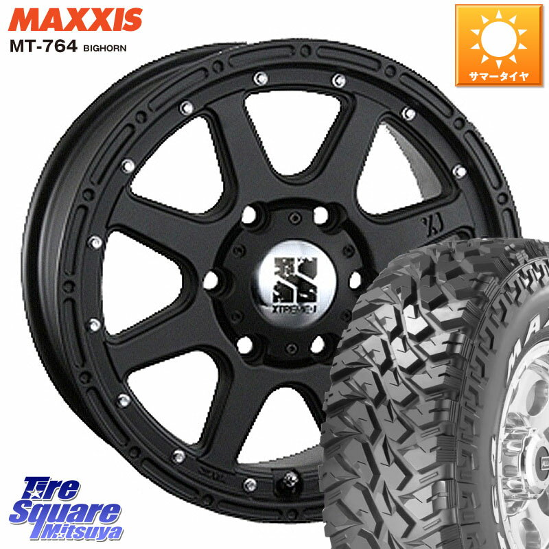 MLJ XTREME-J エクストリームJ ホイール 17インチ 17 X 7.5J(US) +25 6穴 139.7 MAXXIS MT-764 BIGHORN ホワイトレター 265/70R17