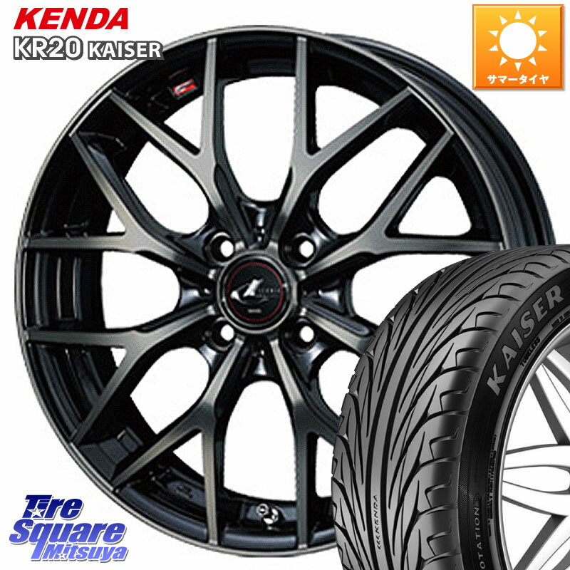 WEDS レオニス MX ウェッズ Leonis ホイール 16インチ 16 X 6.0J +42 4穴 100 KENDA ケンダ カイザー KR20 サマータイヤ 195/45R16 サクシード ルーミー