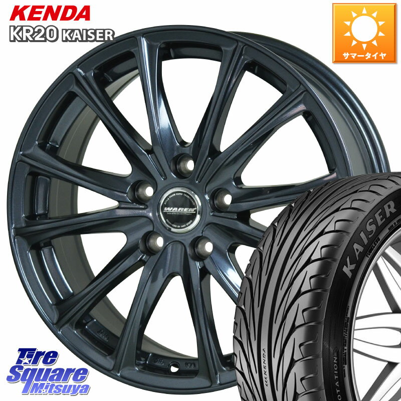 HotStuff WAREN W05 ヴァーレン ホイール16インチ 16 X 6.5J +48 5穴 114.3 KENDA ケンダ カイザー KR20 サマータイヤ 195/55R16 CR-Z