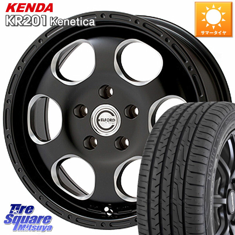 MEIWA Blood Stock One Piece ホイール 16インチ 16 X 7.0J +35 5穴 114.3 KENDA ケンダ KENETICA KR201 サマータイヤ 215/65R16 アルファード エクストレイル