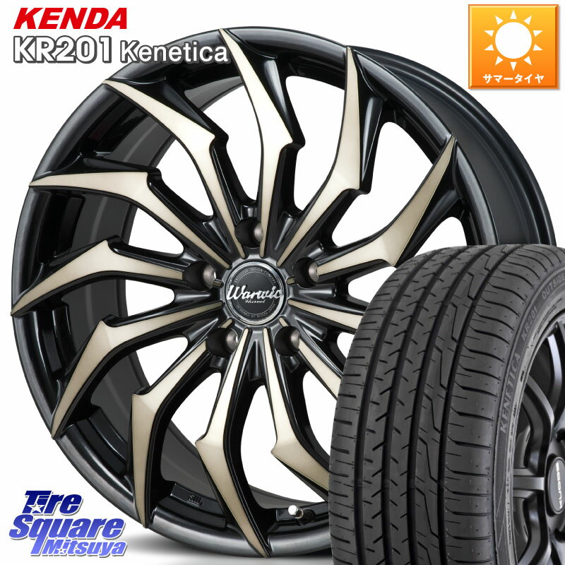 MONZA WARWIC HARVEL ホイール 18インチ 18 X 7.0J +48 5穴 114.3 KENDA ケンダ KENETICA KR201 サマータイヤ 225/45R18 ステップワゴン WRX S4 RX-8