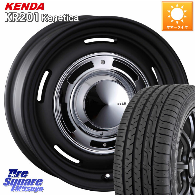 CRIMSON ディーン クロスカントリー ブラック 17インチ 17 X 7.0J +38 5穴 114.3 KENDA ケンダ KENETICA KR201 サマータイヤ 215/50R17 リーフ