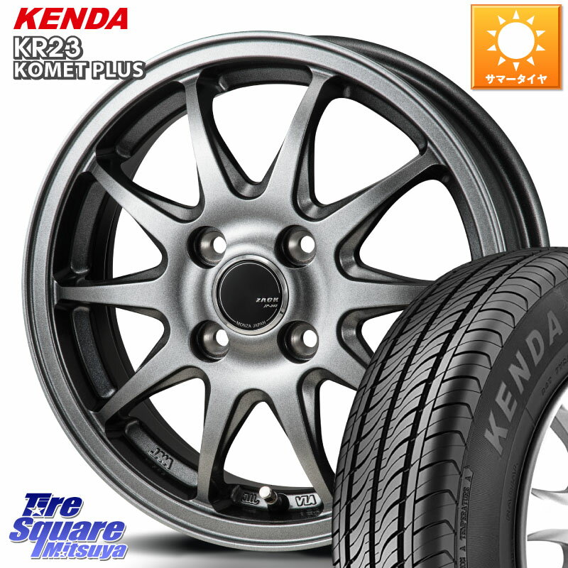 Japan三陽 ZACK JP202 ホイール 4本 14インチ 14 X 5.0J +40 4穴 100 KENDA ケンダ KOMET PLUS KR23 サマータイヤ 165/65R14 ルーミー