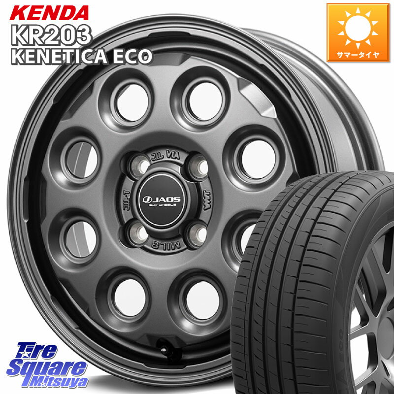 JAOS JAOS ADAMAS MIL-8 㥪 ޥ ߥ륨 14 14 X 4.5J +45 4 100 KENDA  KENETICA ECO KR203 ޡ 155/55R14