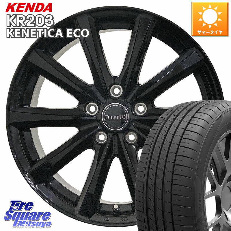 コスミック DILETTO M10 ディレット ホイール 16インチ 16 X 6.0J +40 5穴 100 KENDA ケンダ KENETICA ECO KR203 サマータイヤ 205/60R16