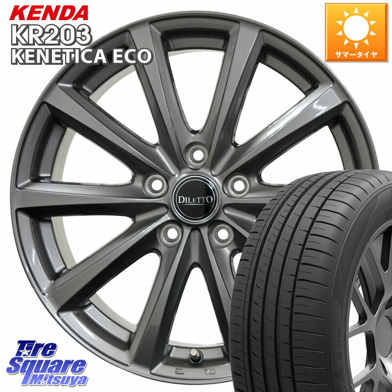 コスミック DILETTO M10 ディレット ホイール 16インチ 16 X 6.0J +40 5穴 100 KENDA ケンダ KENETICA ECO KR203 サマータイヤ 205/60R16