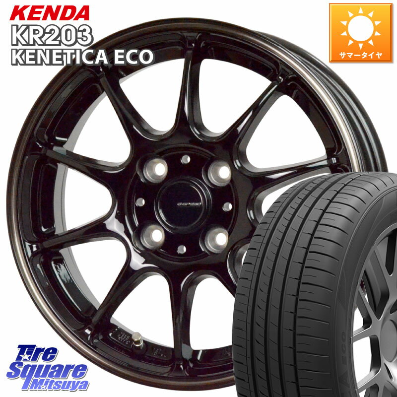 HotStuff G・SPEED P-07 ジー・スピード ホイール 13インチ 13 X 4.0J +45 4穴 100 KENDA ケンダ KENETICA ECO KR203 サマータイヤ 165/65R13