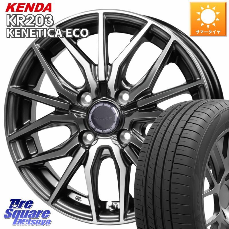 HotStuff Precious AST M4 プレシャス アスト M4 4H ホイール 15インチ 15 X 5.5J +43 4穴 100 KENDA ケンダ KENETICA ECO KR203 サマータイヤ 175/65R15 アクア クロスビー