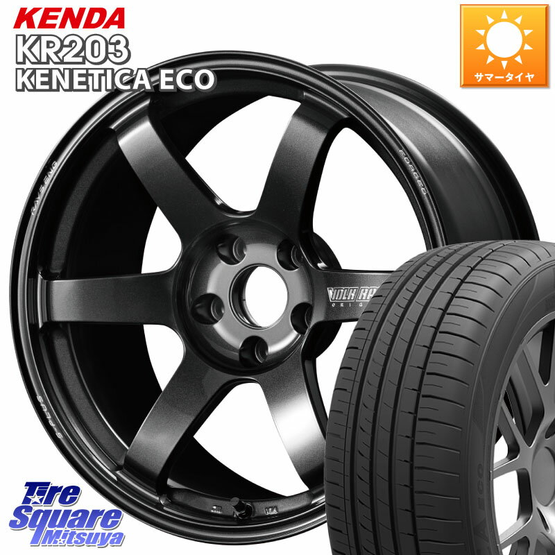 RAYS VOLK RACING TE37 SAGA S-plus TE37 S-プラス ホイール 18インチ 18 X 7.5J 48 5穴 114.3 KENDA ケンダ KENETICA ECO KR203 サマータイヤ 235/45R18