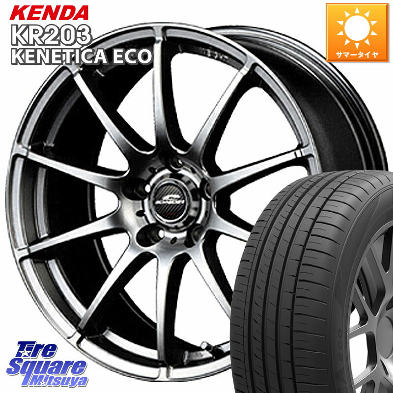 MANARAY MID SCHNEIDER StaG スタッグ ホイール 18インチ 18 X 8.0J +35 5穴 114.3 KENDA ケンダ KENETICA ECO KR203 サマータイヤ 235/45R18