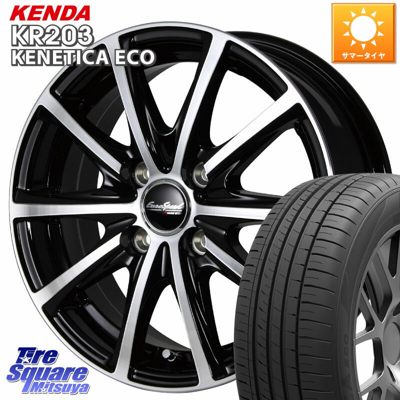 MANARAY MID EUROSPEED V25 ホイール 13インチ 13 X 4.0J +43 4穴 100 KENDA ケンダ KENETICA ECO KR203 サマータイヤ 155/80R13