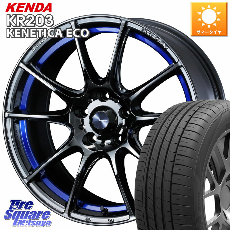 WEDS SA-25R ウェッズ スポーツ ホイール 18インチ 18 X 8.5J +50 5穴 114.3 KENDA ケンダ KENETICA ECO KR203 サマータイヤ 245/45R18