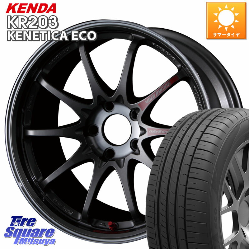 RAYS 【欠品次回5月末】 CE28SL PG レイズ ボルクレーシング 鍛造ホイール 18インチ 18 X 8.5J 35 5穴 114.3 KENDA ケンダ KENETICA ECO KR203 サマータイヤ 245/45R18