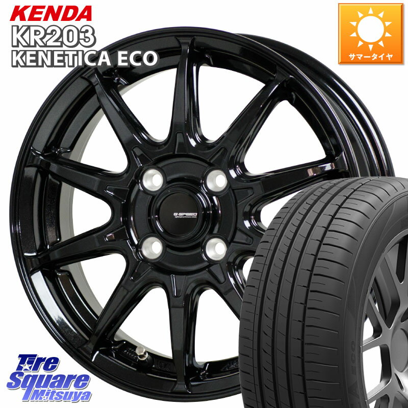 HotStuff G-SPEED G-05 G05 4H ホイール 4本 15インチ 15 X 6.0J +45 4穴 100 KENDA ケンダ KENETICA ECO KR203 サマータイヤ 185/60R15 ヤリス