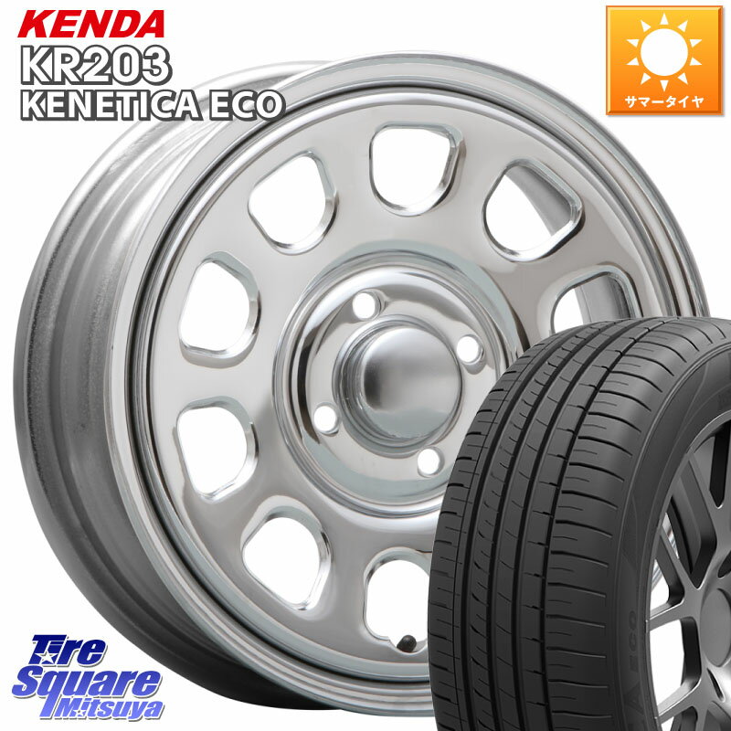 MLJ デイトナ SS DAYTONA SS CR 4H 14インチ 14 X 5.0J +42 4穴 100 KENDA ケンダ KENETICA ECO KR203 サマータイヤ 155/55R14