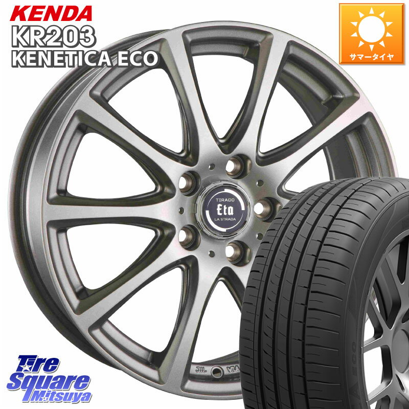 阿部商会 ティラード イータ 16 X 6.5J +48 5穴 114.3 KENDA ケンダ KENETICA ECO KR203 サマータイヤ 215/60R16 ヴェゼル