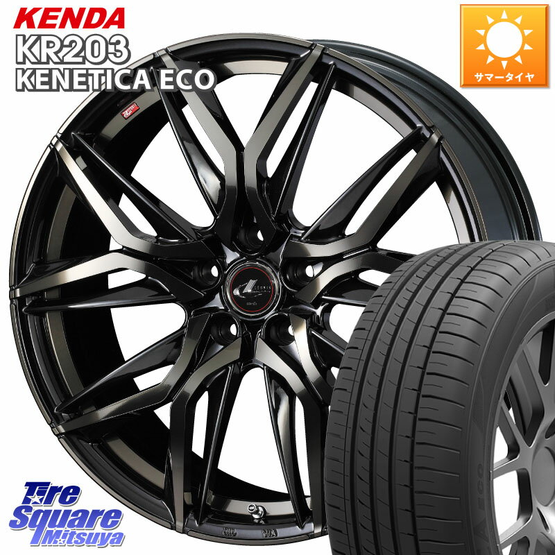 WEDS 40780 レオニス LEONIS LM PBMCTI 15インチ 15 X 6.0J +43 5穴 114.3 KENDA ケンダ KENETICA ECO KR203 サマータイヤ 195/65R15