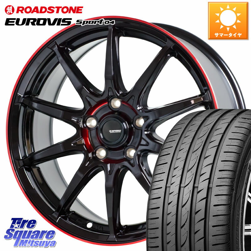 HotStuff ߷ G.SPEED P-05R P05R RED ۥ 16 16 X 6.5J +53 5 114.3 ROADSTONE ɥȡ EUROVIS sport 04 ޡ 195/55R16 ե꡼ CR-Z