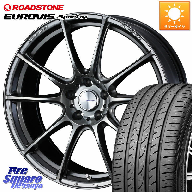 WEDS SA-25R PSB ウェッズ スポーツ ホイール 19インチ 19 X 8.0J +45 5穴 114.3 ROADSTONE ロードストーン EUROVIS sport 04 サマータイヤ 235/35R19