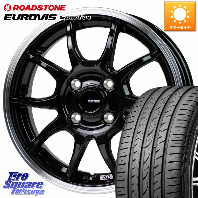 HotStuff G-SPEED P06 P-06 ホイール 16インチ 16 X 6.0J +45 4穴 100 ROADSTONE ロードストーン EUROVIS sport 04 サマータイヤ 195/45R16 ノート ルーミー