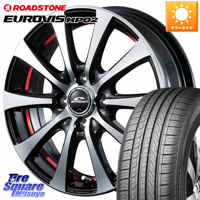 MANARAY SCHNEDER シュナイダー RX01 15インチ 15 X 5.5J +50 4穴 100 ROADSTONE ロードストーン EUROVIS HP02 サマータイヤ 175/65R15