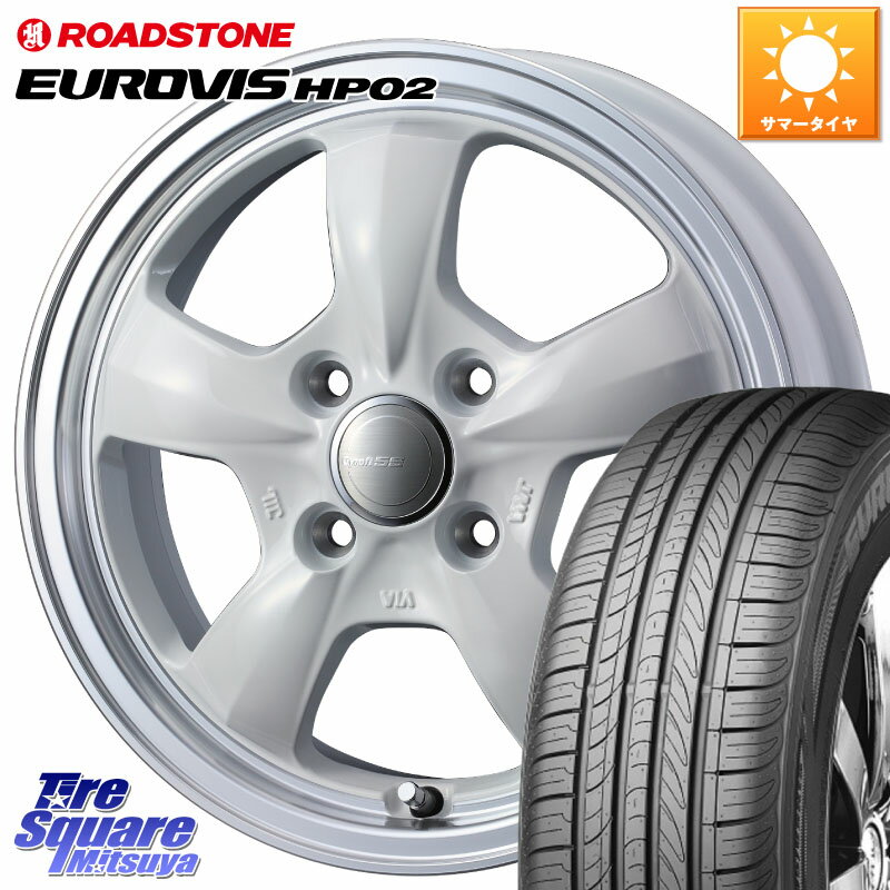 WEDS GYRAFT 5S ホイール 15インチ 15 X 5.5J +42 4穴 100 ROADSTONE ロードストーン EUROVIS HP02 サマータイヤ 175/65R15 アクア クロスビー