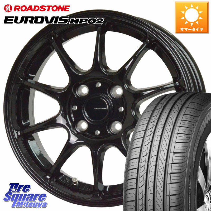 HotStuff G.SPEED G-07 ホイール 15インチ 15 X 5.5J +43 4穴 100 ROADSTONE ロードストーン EUROVIS HP02 サマータイヤ 175/65R15 アクア クロスビー