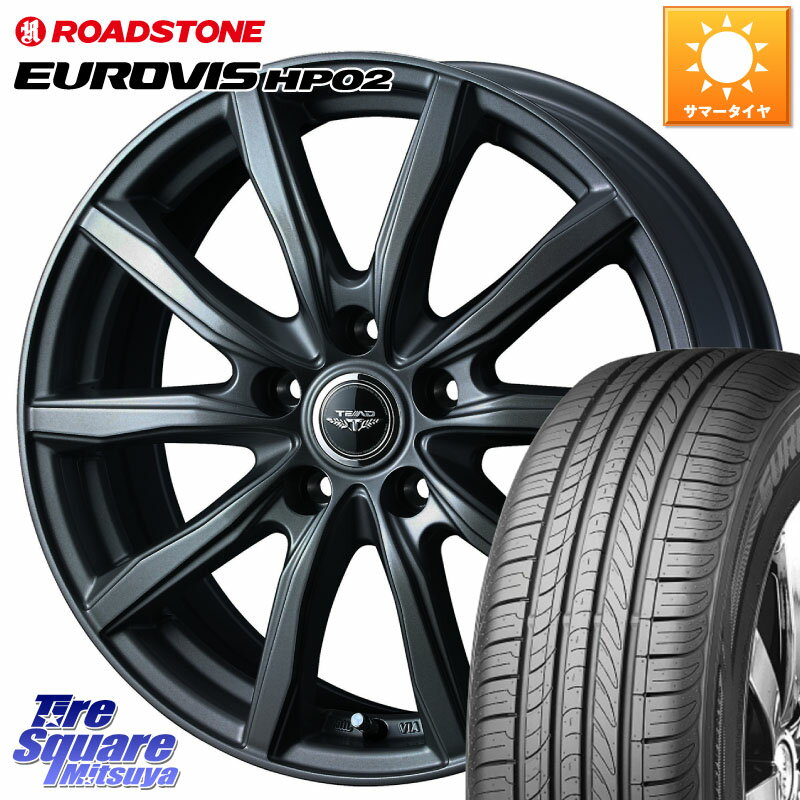 WEDS TEAD SH 特価 ホイール 16インチ 16 X 6.5J +47 5穴 100 ROADSTONE ロードストーン EUROVIS HP02 サマータイヤ 205/60R16