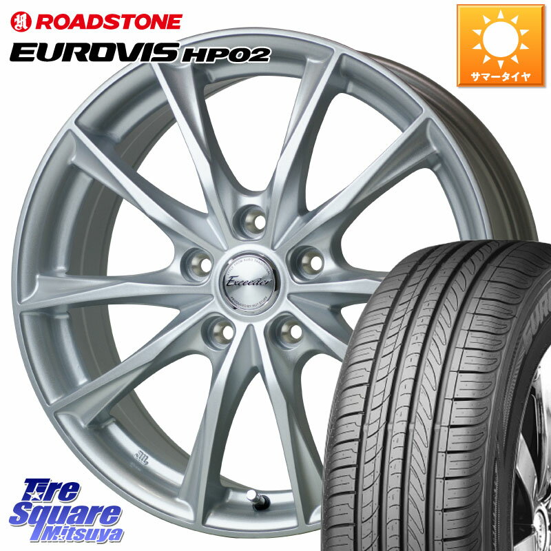 HotStuff エクシーダー E06 ホイール 16インチ 16 X 6.5J +38 5穴 114.3 ROADSTONE ロードストーン EUROVIS HP02 サマータイヤ 195/60R16